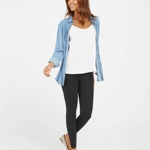 SPANX Ponte Ankle Leggings - Black - Size S/P (2 - 4)